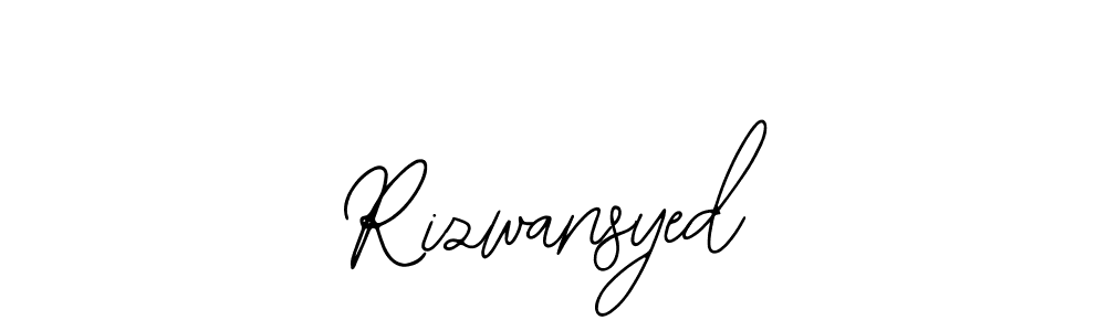 How to make Rizwansyed name signature. Use Bearetta-2O07w style for creating short signs online. This is the latest handwritten sign. Rizwansyed signature style 12 images and pictures png