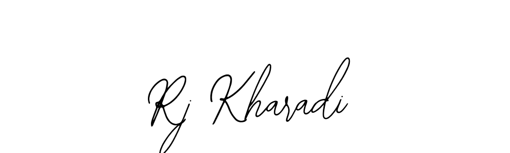 Create a beautiful signature design for name Rj Kharadi. With this signature (Bearetta-2O07w) fonts, you can make a handwritten signature for free. Rj Kharadi signature style 12 images and pictures png