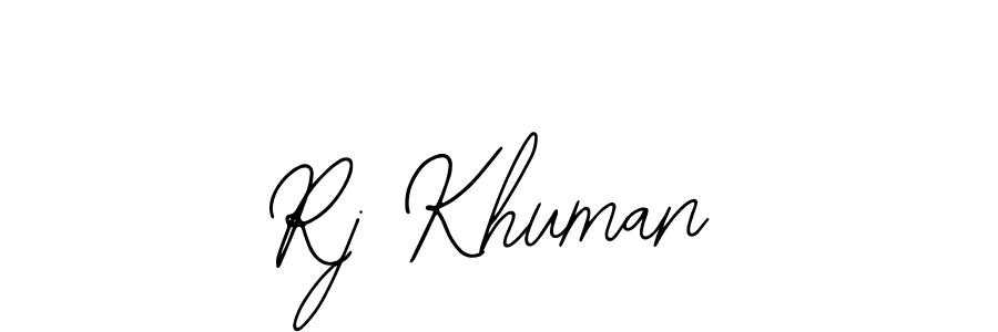 if you are searching for the best signature style for your name Rj Khuman. so please give up your signature search. here we have designed multiple signature styles  using Bearetta-2O07w. Rj Khuman signature style 12 images and pictures png