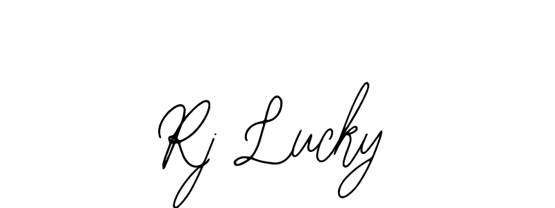 You can use this online signature creator to create a handwritten signature for the name Rj Lucky. This is the best online autograph maker. Rj Lucky signature style 12 images and pictures png