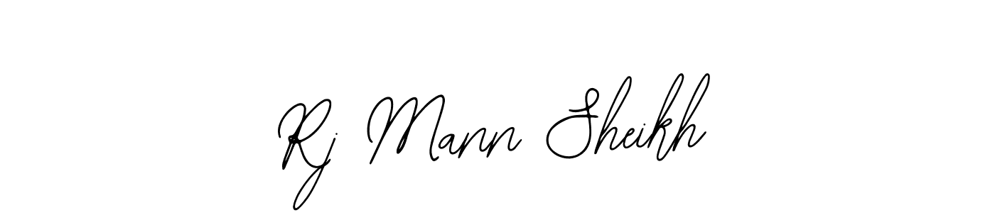 You should practise on your own different ways (Bearetta-2O07w) to write your name (Rj Mann Sheikh) in signature. don't let someone else do it for you. Rj Mann Sheikh signature style 12 images and pictures png