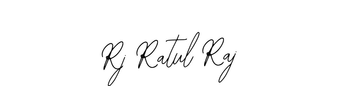You should practise on your own different ways (Bearetta-2O07w) to write your name (Rj Ratul Raj) in signature. don't let someone else do it for you. Rj Ratul Raj signature style 12 images and pictures png