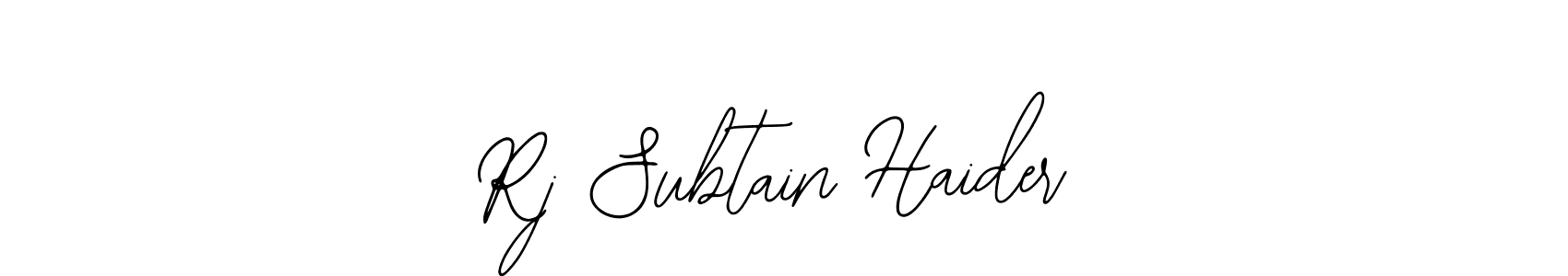 How to make Rj Subtain Haider signature? Bearetta-2O07w is a professional autograph style. Create handwritten signature for Rj Subtain Haider name. Rj Subtain Haider signature style 12 images and pictures png