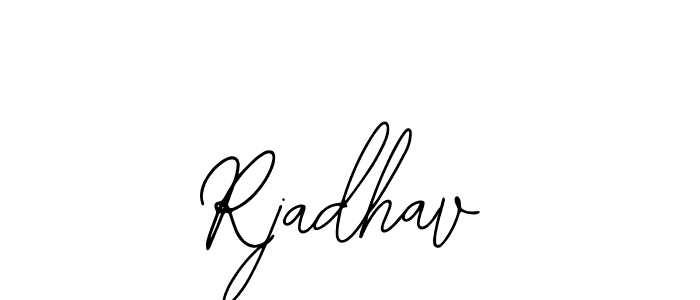 if you are searching for the best signature style for your name Rjadhav. so please give up your signature search. here we have designed multiple signature styles  using Bearetta-2O07w. Rjadhav signature style 12 images and pictures png