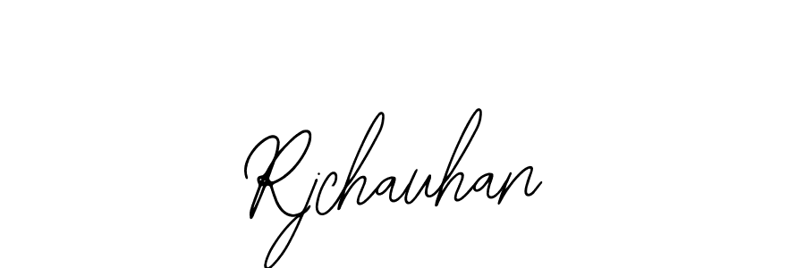 You should practise on your own different ways (Bearetta-2O07w) to write your name (Rjchauhan) in signature. don't let someone else do it for you. Rjchauhan signature style 12 images and pictures png