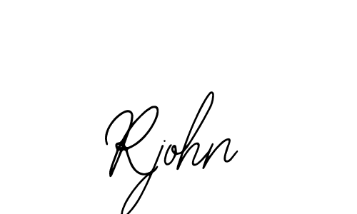 The best way (Bearetta-2O07w) to make a short signature is to pick only two or three words in your name. The name Rjohn include a total of six letters. For converting this name. Rjohn signature style 12 images and pictures png