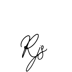 Make a beautiful signature design for name Rjs. With this signature (Bearetta-2O07w) style, you can create a handwritten signature for free. Rjs signature style 12 images and pictures png