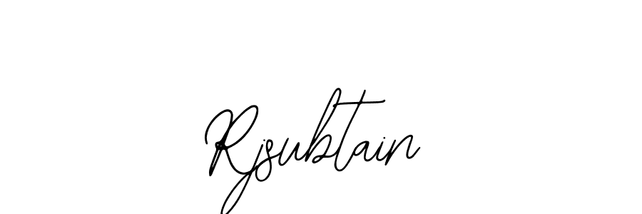 See photos of Rjsubtain official signature by Spectra . Check more albums & portfolios. Read reviews & check more about Bearetta-2O07w font. Rjsubtain signature style 12 images and pictures png