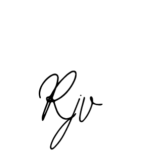 Rjv stylish signature style. Best Handwritten Sign (Bearetta-2O07w) for my name. Handwritten Signature Collection Ideas for my name Rjv. Rjv signature style 12 images and pictures png