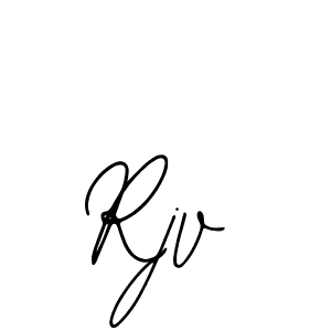 How to make Rjv name signature. Use Bearetta-2O07w style for creating short signs online. This is the latest handwritten sign. Rjv signature style 12 images and pictures png