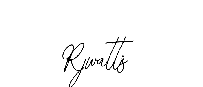 Use a signature maker to create a handwritten signature online. With this signature software, you can design (Bearetta-2O07w) your own signature for name Rjwatts. Rjwatts signature style 12 images and pictures png