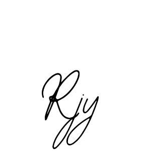 Bearetta-2O07w is a professional signature style that is perfect for those who want to add a touch of class to their signature. It is also a great choice for those who want to make their signature more unique. Get Rjy name to fancy signature for free. Rjy signature style 12 images and pictures png
