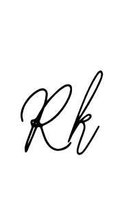 You should practise on your own different ways (Bearetta-2O07w) to write your name (Rk) in signature. don't let someone else do it for you. Rk signature style 12 images and pictures png