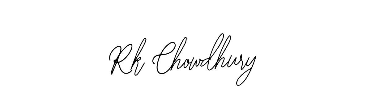 How to make Rk Chowdhury name signature. Use Bearetta-2O07w style for creating short signs online. This is the latest handwritten sign. Rk Chowdhury signature style 12 images and pictures png