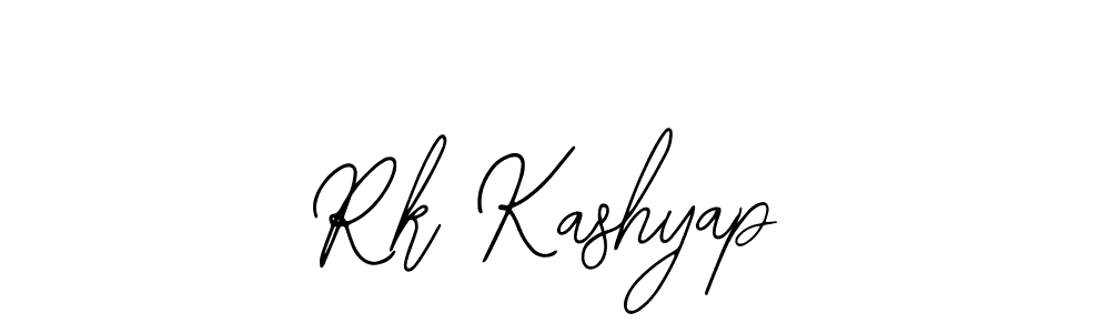 You should practise on your own different ways (Bearetta-2O07w) to write your name (Rk Kashyap) in signature. don't let someone else do it for you. Rk Kashyap signature style 12 images and pictures png