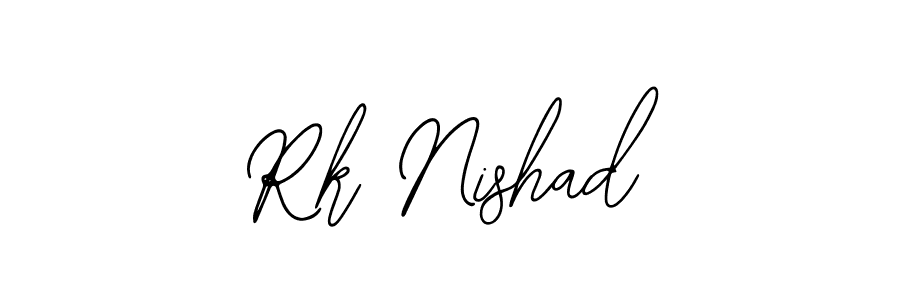 You should practise on your own different ways (Bearetta-2O07w) to write your name (Rk Nishad) in signature. don't let someone else do it for you. Rk Nishad signature style 12 images and pictures png