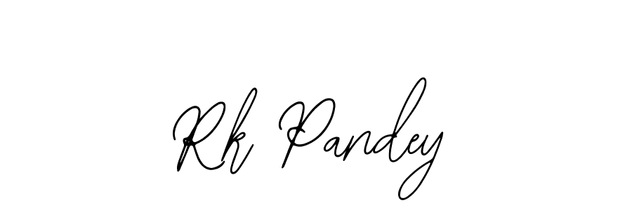 The best way (Bearetta-2O07w) to make a short signature is to pick only two or three words in your name. The name Rk Pandey include a total of six letters. For converting this name. Rk Pandey signature style 12 images and pictures png