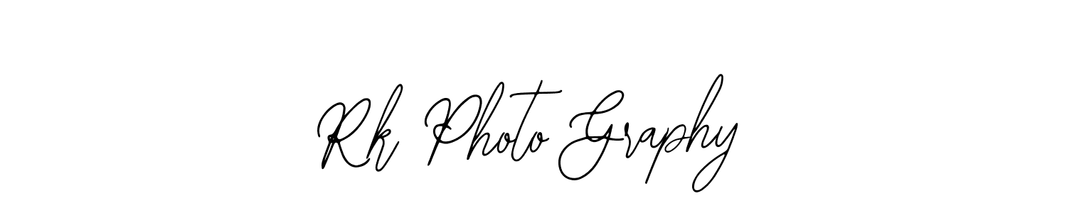 Use a signature maker to create a handwritten signature online. With this signature software, you can design (Bearetta-2O07w) your own signature for name Rk Photo Graphy. Rk Photo Graphy signature style 12 images and pictures png