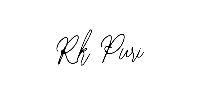 You should practise on your own different ways (Bearetta-2O07w) to write your name (Rk Puri) in signature. don't let someone else do it for you. Rk Puri signature style 12 images and pictures png