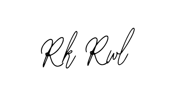 Use a signature maker to create a handwritten signature online. With this signature software, you can design (Bearetta-2O07w) your own signature for name Rk Rwl. Rk Rwl signature style 12 images and pictures png