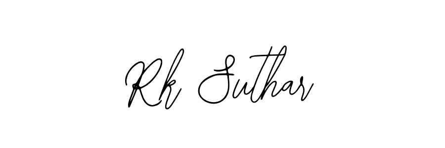 Design your own signature with our free online signature maker. With this signature software, you can create a handwritten (Bearetta-2O07w) signature for name Rk Suthar. Rk Suthar signature style 12 images and pictures png