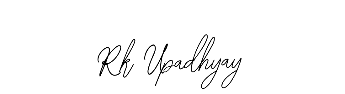 How to make Rk Upadhyay name signature. Use Bearetta-2O07w style for creating short signs online. This is the latest handwritten sign. Rk Upadhyay signature style 12 images and pictures png