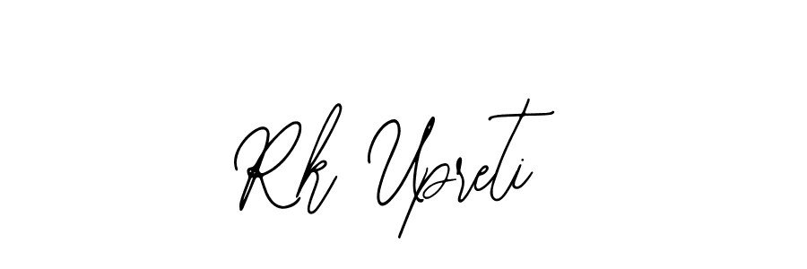 You should practise on your own different ways (Bearetta-2O07w) to write your name (Rk Upreti) in signature. don't let someone else do it for you. Rk Upreti signature style 12 images and pictures png