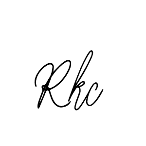 Design your own signature with our free online signature maker. With this signature software, you can create a handwritten (Bearetta-2O07w) signature for name Rkc. Rkc signature style 12 images and pictures png