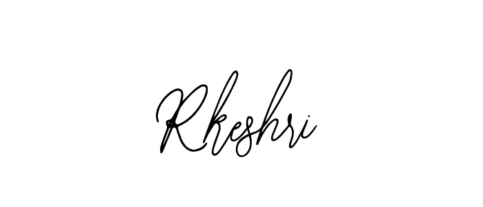 How to make Rkeshri name signature. Use Bearetta-2O07w style for creating short signs online. This is the latest handwritten sign. Rkeshri signature style 12 images and pictures png