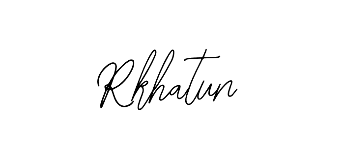 Rkhatun stylish signature style. Best Handwritten Sign (Bearetta-2O07w) for my name. Handwritten Signature Collection Ideas for my name Rkhatun. Rkhatun signature style 12 images and pictures png