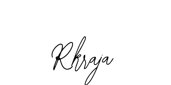 Use a signature maker to create a handwritten signature online. With this signature software, you can design (Bearetta-2O07w) your own signature for name Rkraja. Rkraja signature style 12 images and pictures png