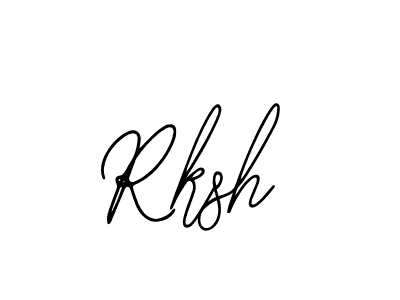 You should practise on your own different ways (Bearetta-2O07w) to write your name (Rksh) in signature. don't let someone else do it for you. Rksh signature style 12 images and pictures png