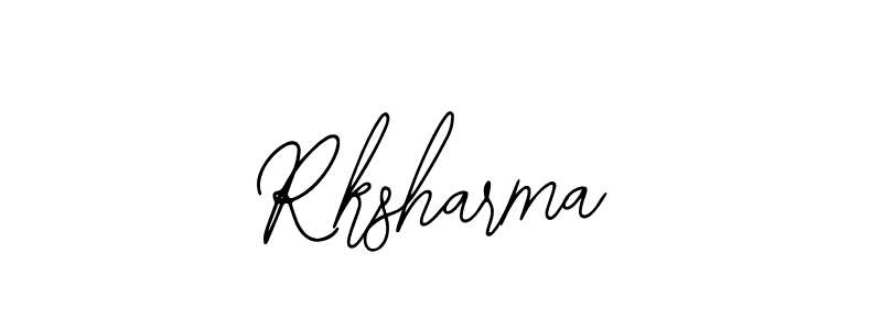 Use a signature maker to create a handwritten signature online. With this signature software, you can design (Bearetta-2O07w) your own signature for name Rksharma. Rksharma signature style 12 images and pictures png