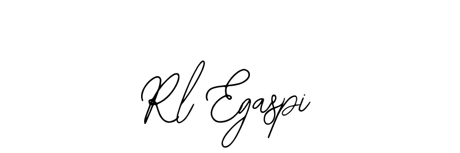 Use a signature maker to create a handwritten signature online. With this signature software, you can design (Bearetta-2O07w) your own signature for name Rl Egaspi. Rl Egaspi signature style 12 images and pictures png