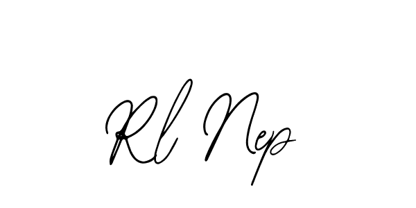 if you are searching for the best signature style for your name Rl Nep. so please give up your signature search. here we have designed multiple signature styles  using Bearetta-2O07w. Rl Nep signature style 12 images and pictures png