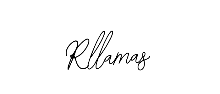 How to make Rllamas name signature. Use Bearetta-2O07w style for creating short signs online. This is the latest handwritten sign. Rllamas signature style 12 images and pictures png