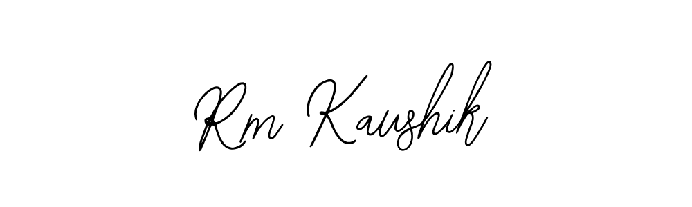 Make a beautiful signature design for name Rm Kaushik. Use this online signature maker to create a handwritten signature for free. Rm Kaushik signature style 12 images and pictures png