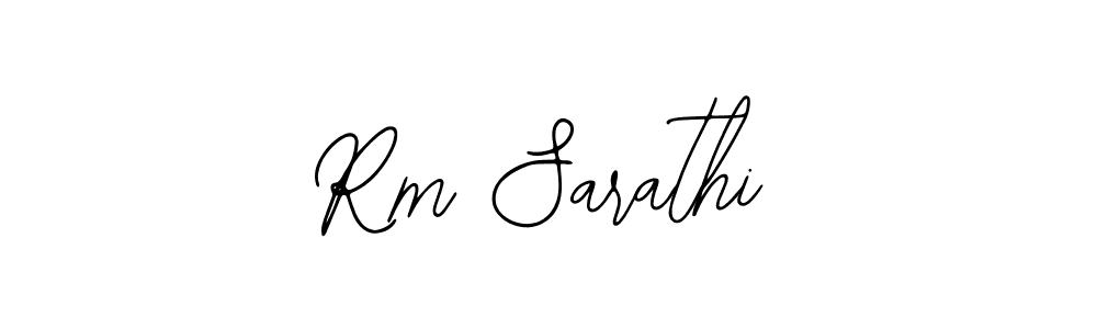 Use a signature maker to create a handwritten signature online. With this signature software, you can design (Bearetta-2O07w) your own signature for name Rm Sarathi. Rm Sarathi signature style 12 images and pictures png