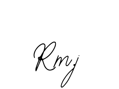 if you are searching for the best signature style for your name Rm.j. so please give up your signature search. here we have designed multiple signature styles  using Bearetta-2O07w. Rm.j signature style 12 images and pictures png