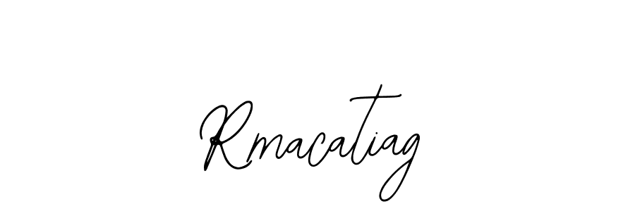 You should practise on your own different ways (Bearetta-2O07w) to write your name (Rmacatiag) in signature. don't let someone else do it for you. Rmacatiag signature style 12 images and pictures png