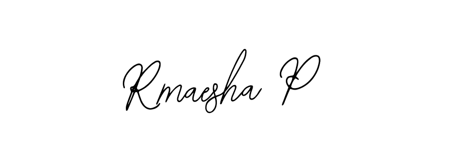 Design your own signature with our free online signature maker. With this signature software, you can create a handwritten (Bearetta-2O07w) signature for name Rmaesha P. Rmaesha P signature style 12 images and pictures png