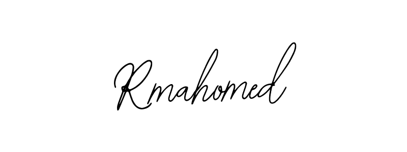 Make a beautiful signature design for name Rmahomed. With this signature (Bearetta-2O07w) style, you can create a handwritten signature for free. Rmahomed signature style 12 images and pictures png