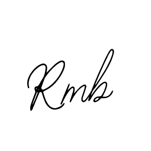 Design your own signature with our free online signature maker. With this signature software, you can create a handwritten (Bearetta-2O07w) signature for name Rmb. Rmb signature style 12 images and pictures png