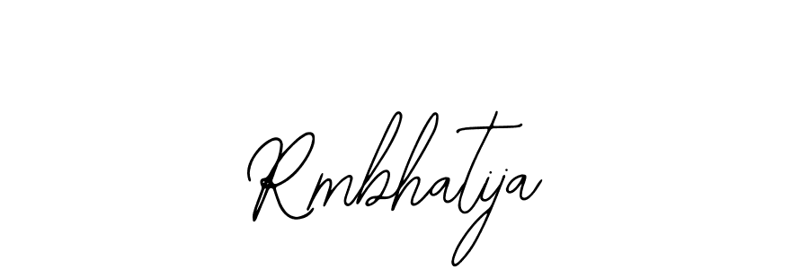 Also we have Rmbhatija name is the best signature style. Create professional handwritten signature collection using Bearetta-2O07w autograph style. Rmbhatija signature style 12 images and pictures png