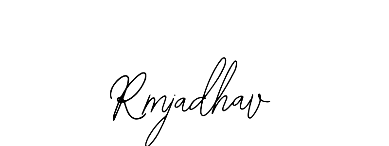How to make Rmjadhav name signature. Use Bearetta-2O07w style for creating short signs online. This is the latest handwritten sign. Rmjadhav signature style 12 images and pictures png