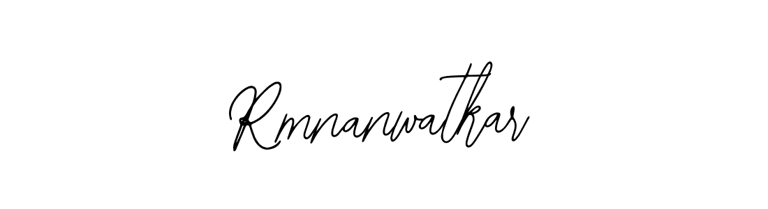 Bearetta-2O07w is a professional signature style that is perfect for those who want to add a touch of class to their signature. It is also a great choice for those who want to make their signature more unique. Get Rmnanwatkar name to fancy signature for free. Rmnanwatkar signature style 12 images and pictures png