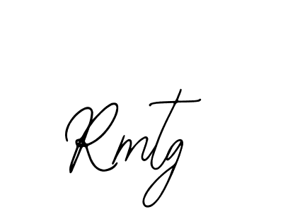 You should practise on your own different ways (Bearetta-2O07w) to write your name (Rmtg) in signature. don't let someone else do it for you. Rmtg signature style 12 images and pictures png