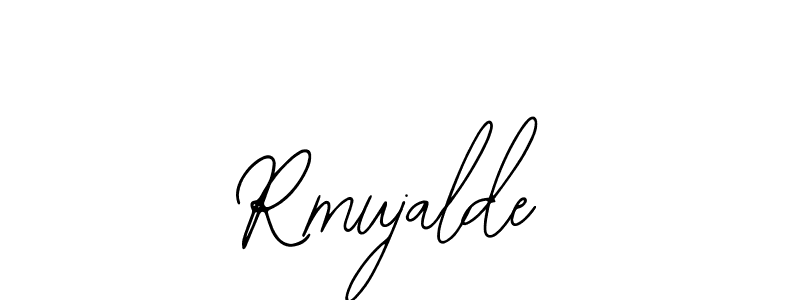 How to make Rmujalde name signature. Use Bearetta-2O07w style for creating short signs online. This is the latest handwritten sign. Rmujalde signature style 12 images and pictures png