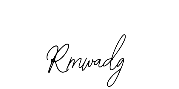 Use a signature maker to create a handwritten signature online. With this signature software, you can design (Bearetta-2O07w) your own signature for name Rmwadg. Rmwadg signature style 12 images and pictures png