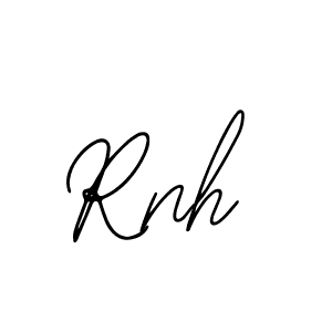 Design your own signature with our free online signature maker. With this signature software, you can create a handwritten (Bearetta-2O07w) signature for name Rnh. Rnh signature style 12 images and pictures png